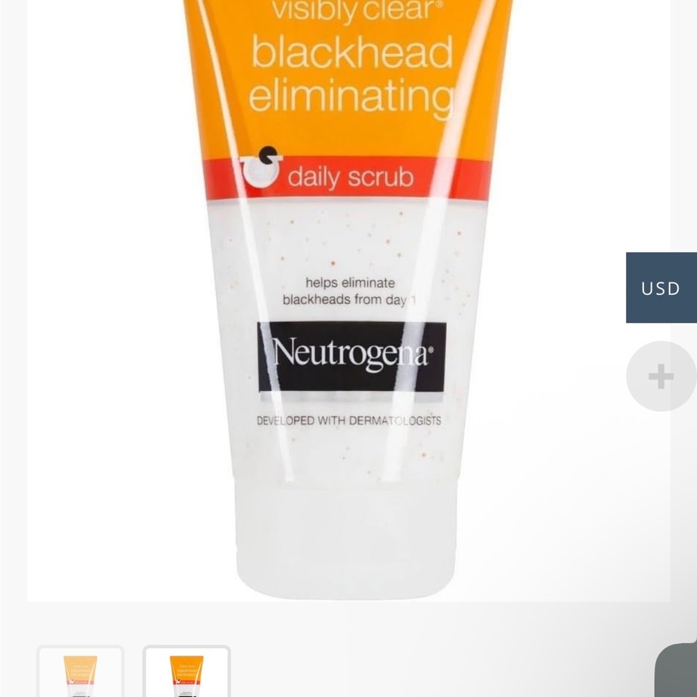 Neutrogena Visibly Clear Blackhead Eliminating Daily Scrub - Orange